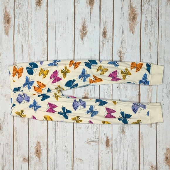 Hanna Andersson Butterfly 2 Piece Pajamas Girl's 5 - Picture 6 of 10